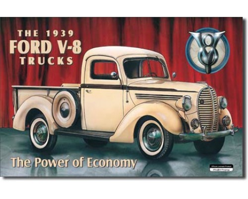 Enseigne Ford en métal / Pick-Up 1939